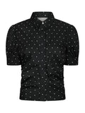 Frannie Dot Shirt - Black