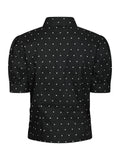 Frannie Dot Shirt - Black
