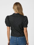 Frannie Dot Shirt - Black