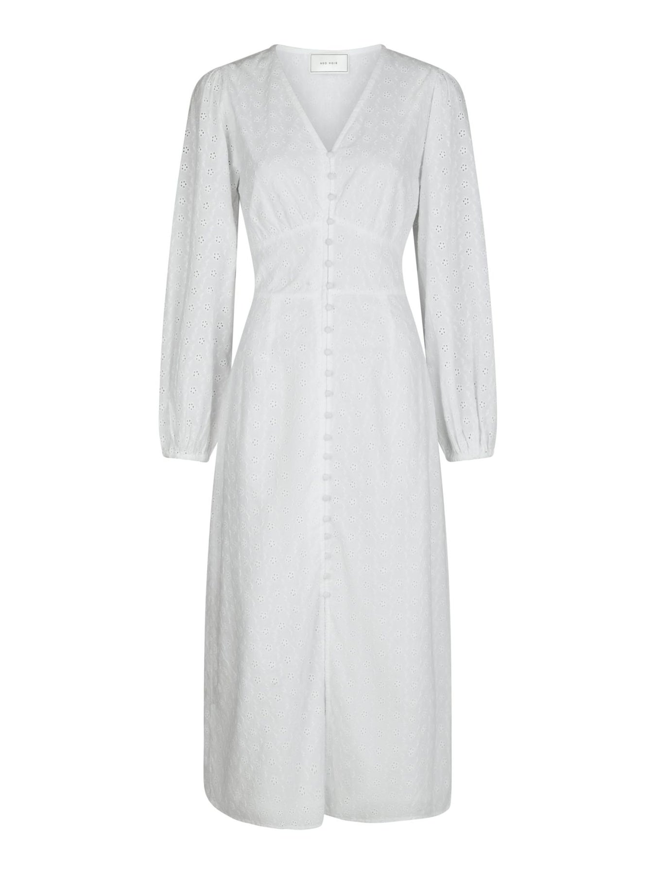 Alto Embroidery Dress - Vit