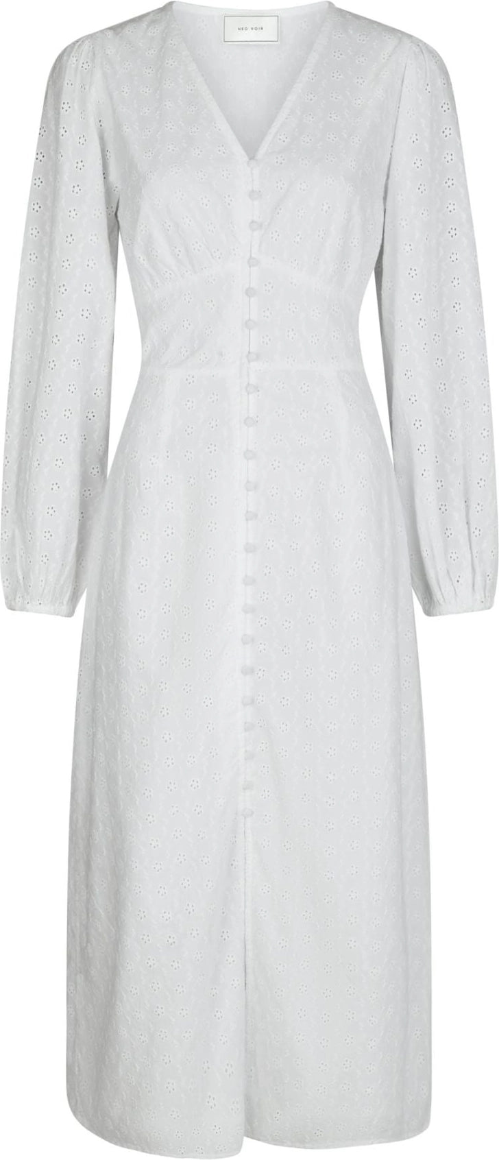 Alto Embroidery Dress - White