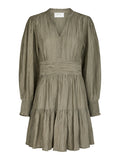Malti Crepe Dress - Smoke Green