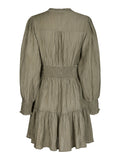 Malti Crepe Dress - Smoke Green
