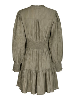 Malti Crepe Dress - Smoke Green