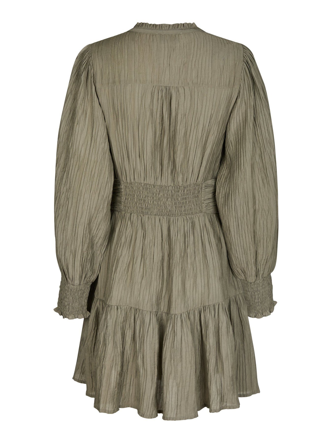 Malti Crepe Dress - Smoke Green