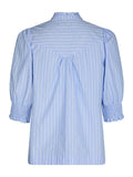 Diana Stripy Stone Blouse - Ljusblå