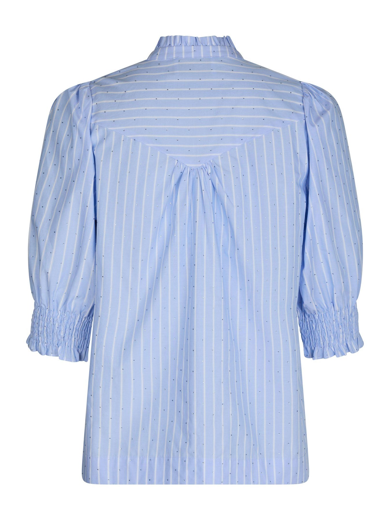 Diana Stripy Stone Blouse - Ljusblå