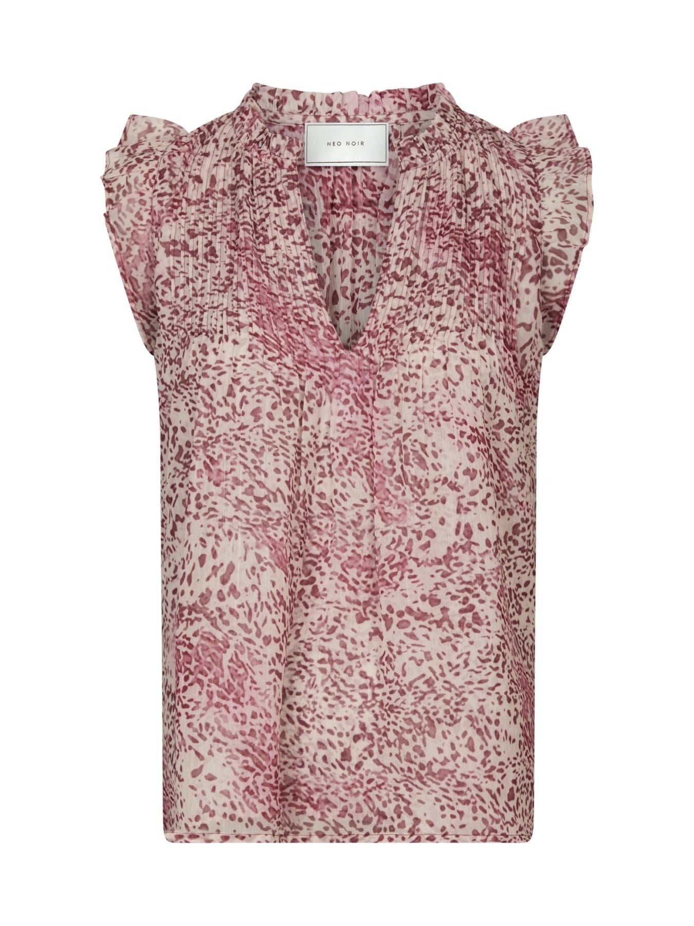 Izar Blur Graphic Top - Evening Rose