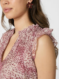 Izar Blur Graphic Top - Evening Rose