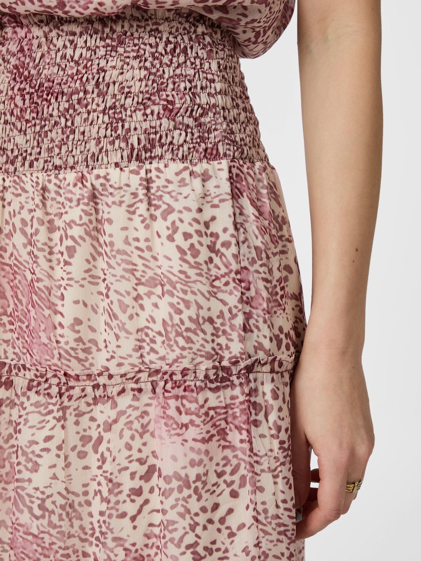Todo Blur Graphic Skirt - Evening Rose