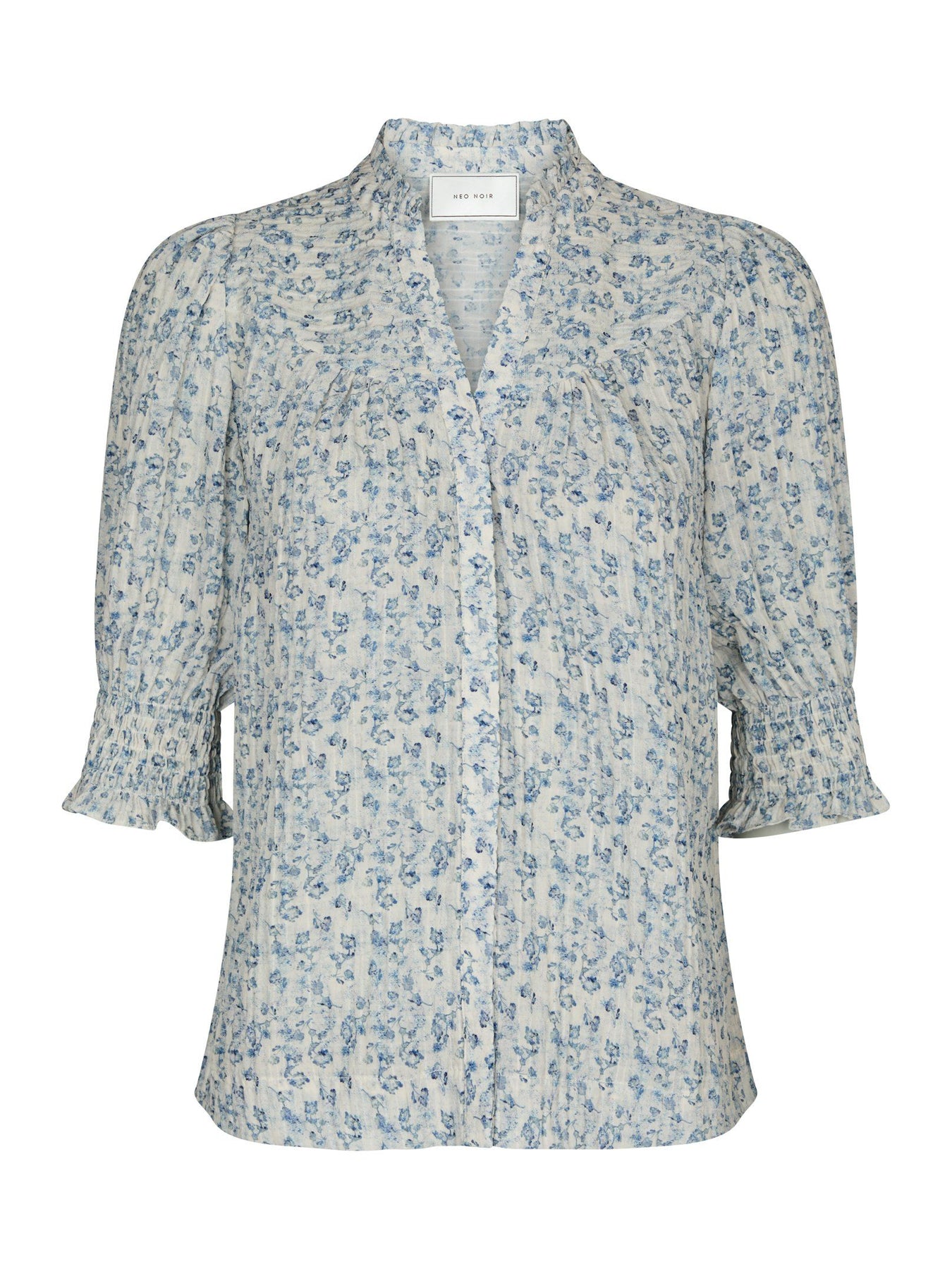 Diana Misty Floral Blouse - Blå