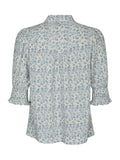 Diana Misty Floral Blouse - Blå