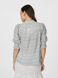 Diana Misty Floral Blouse - Blå