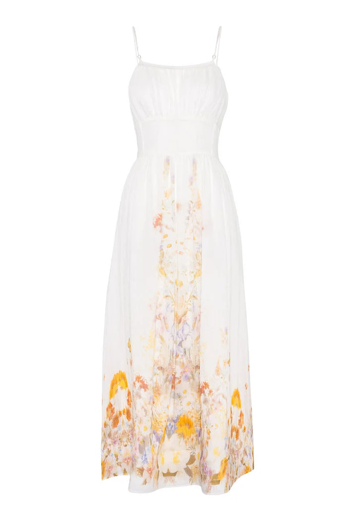 Bernadette Midi Dress - Misty Garden