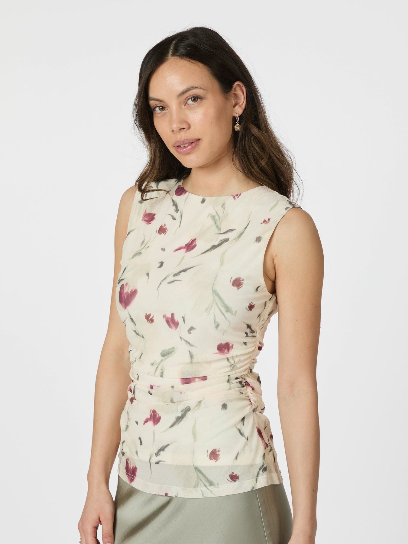 Liblana Artist Mesh Top - Creme