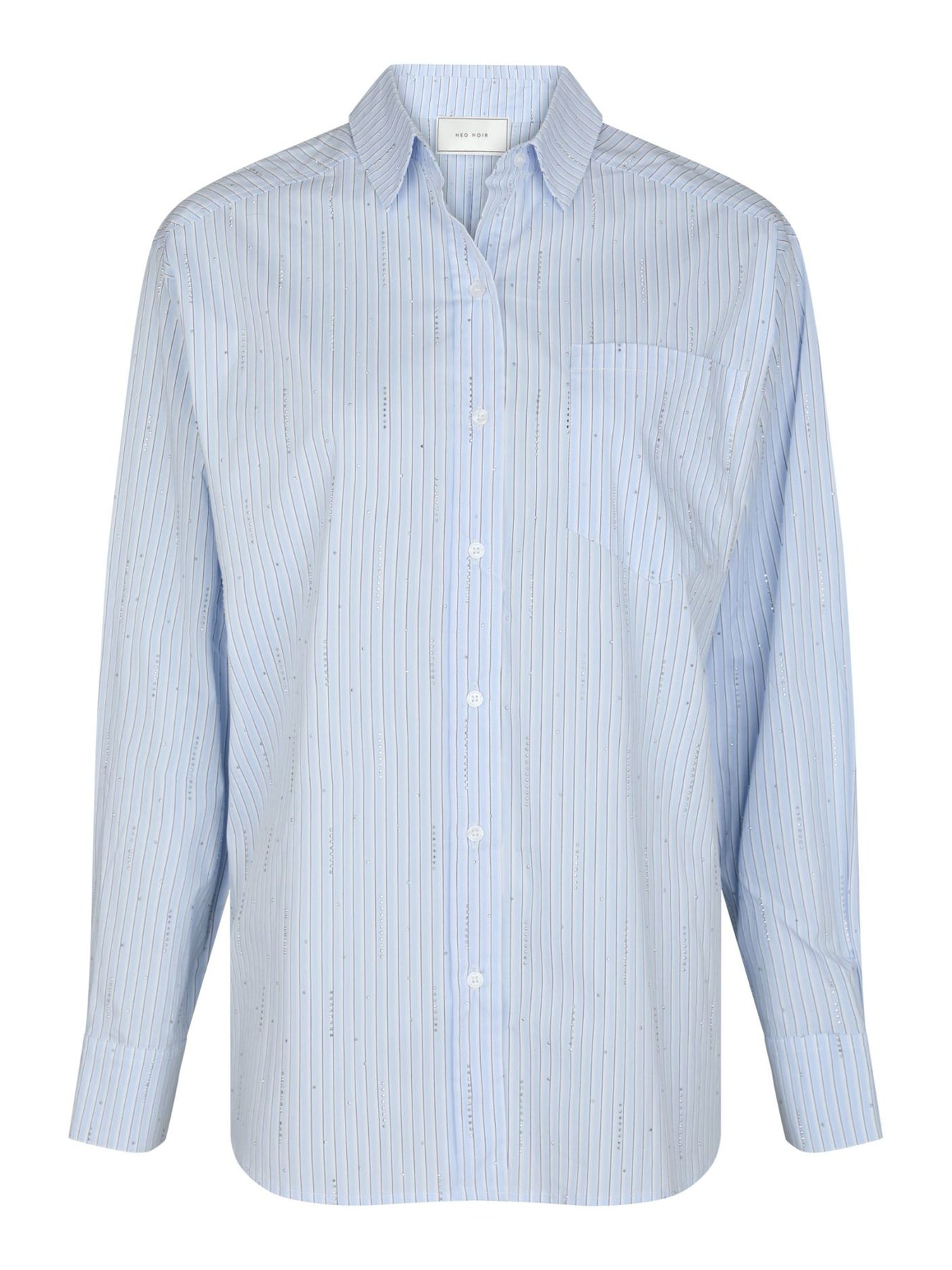 Dalma Pattern Stone Shirt - Light Blue Stripe