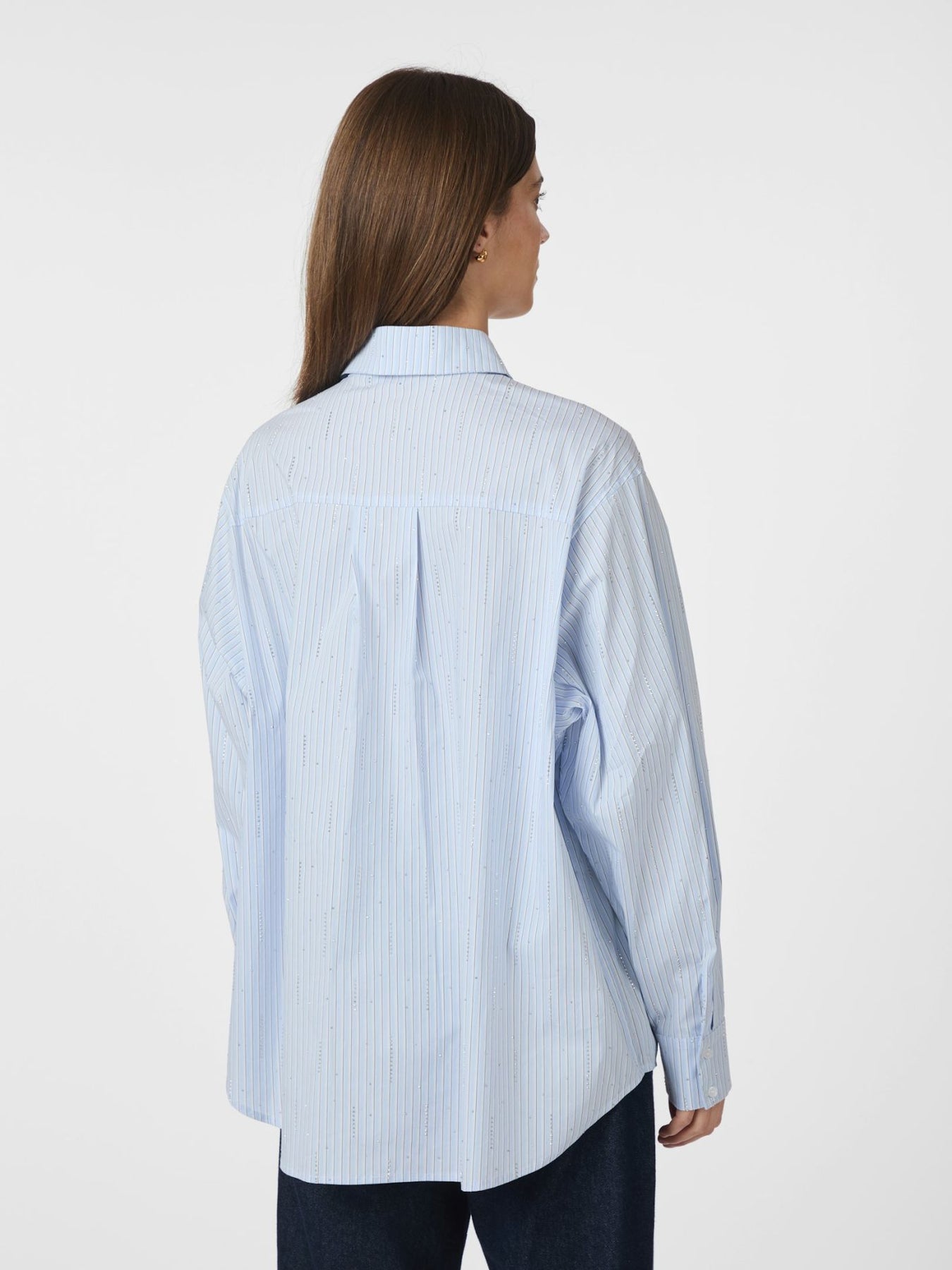 Dalma Pattern Stone Shirt - Light Blue Stripe
