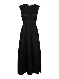 Myrna S Voile Dress - Black