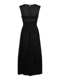 Myrna S Voile Dress - Svart