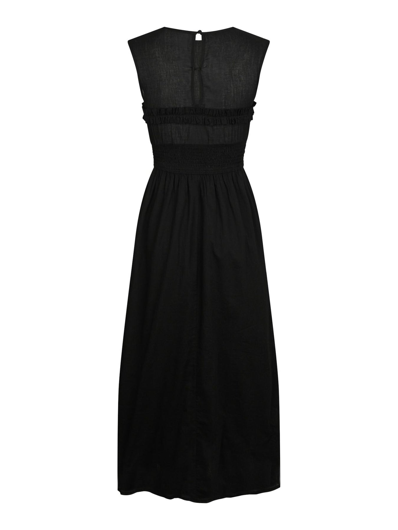 Myrna S Voile Dress - Svart
