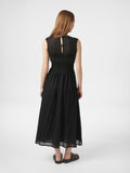 Myrna S Voile Dress - Svart