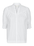 Diana B Dobby Blouse - Vit