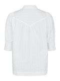 Diana B Dobby Blouse - Vit