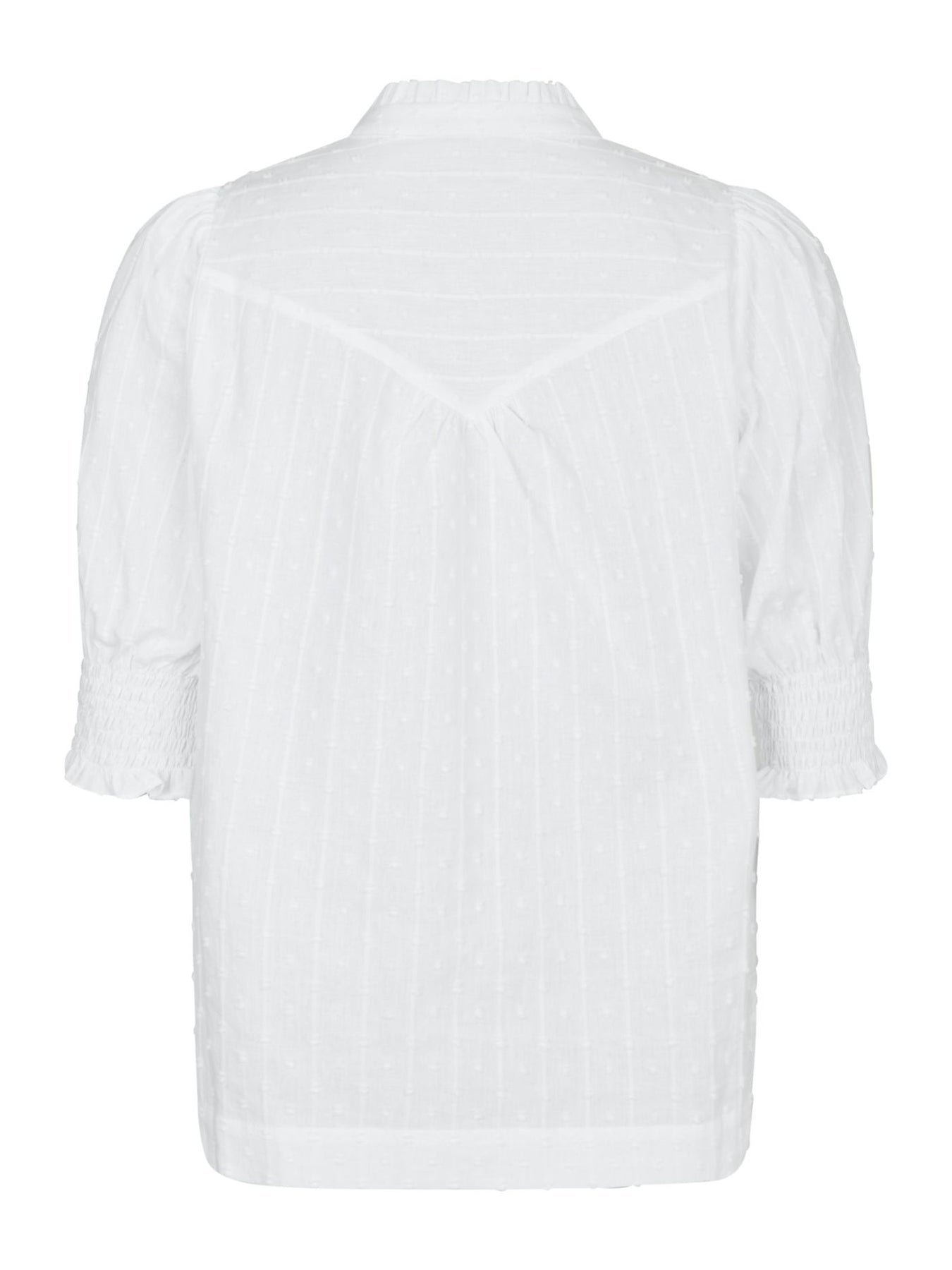 Diana B Dobby Blouse - Vit
