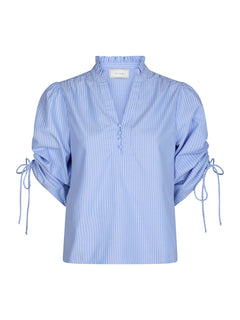Ratta Stripe Blouse - Sky Blue