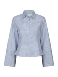 Rosa Double Stripe Shirt - Ljusblå