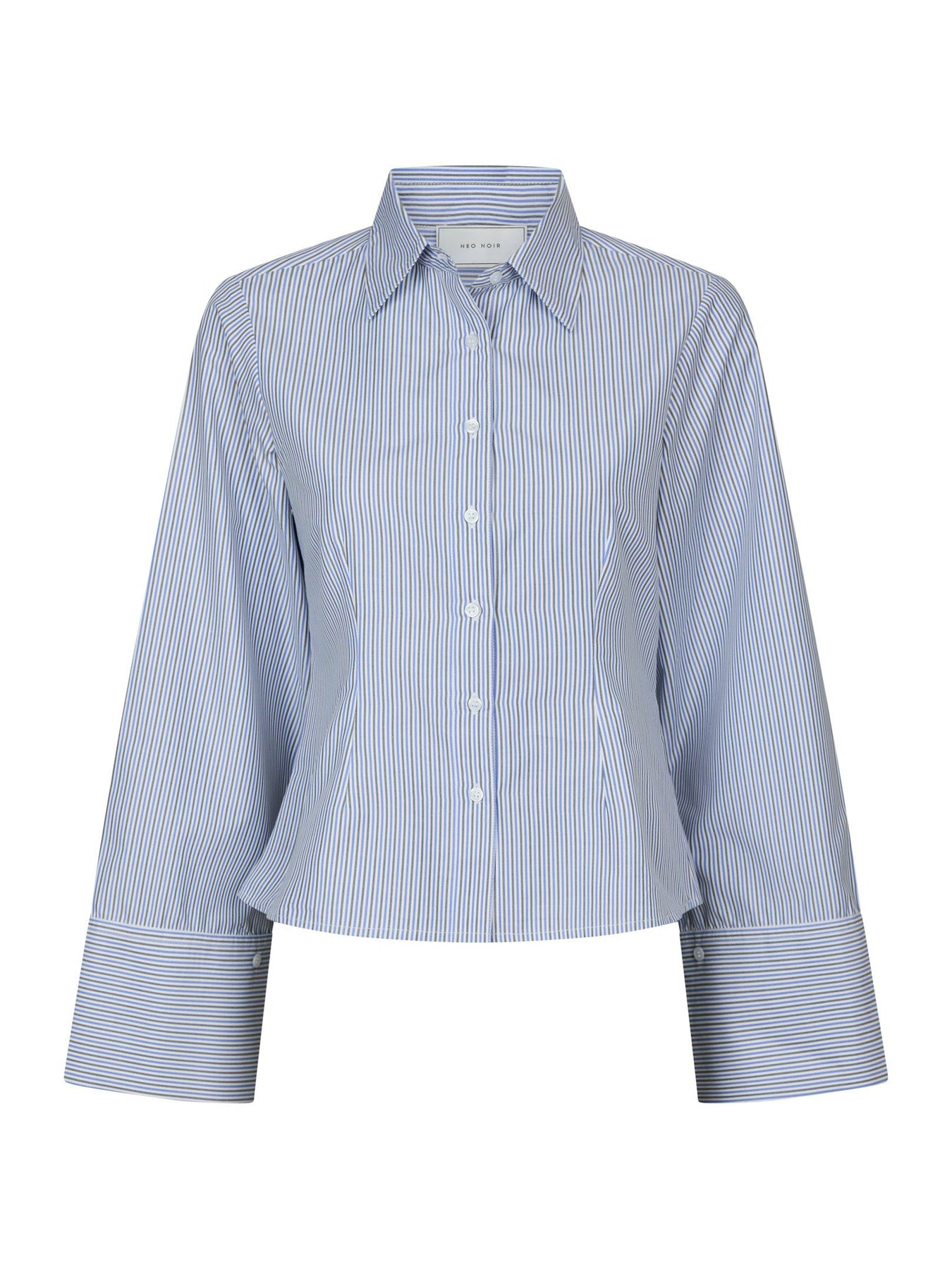 Rosa Double Stripe Shirt - Ljusblå