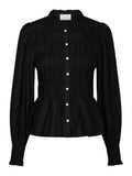 Mocca Smock Blouse - Black