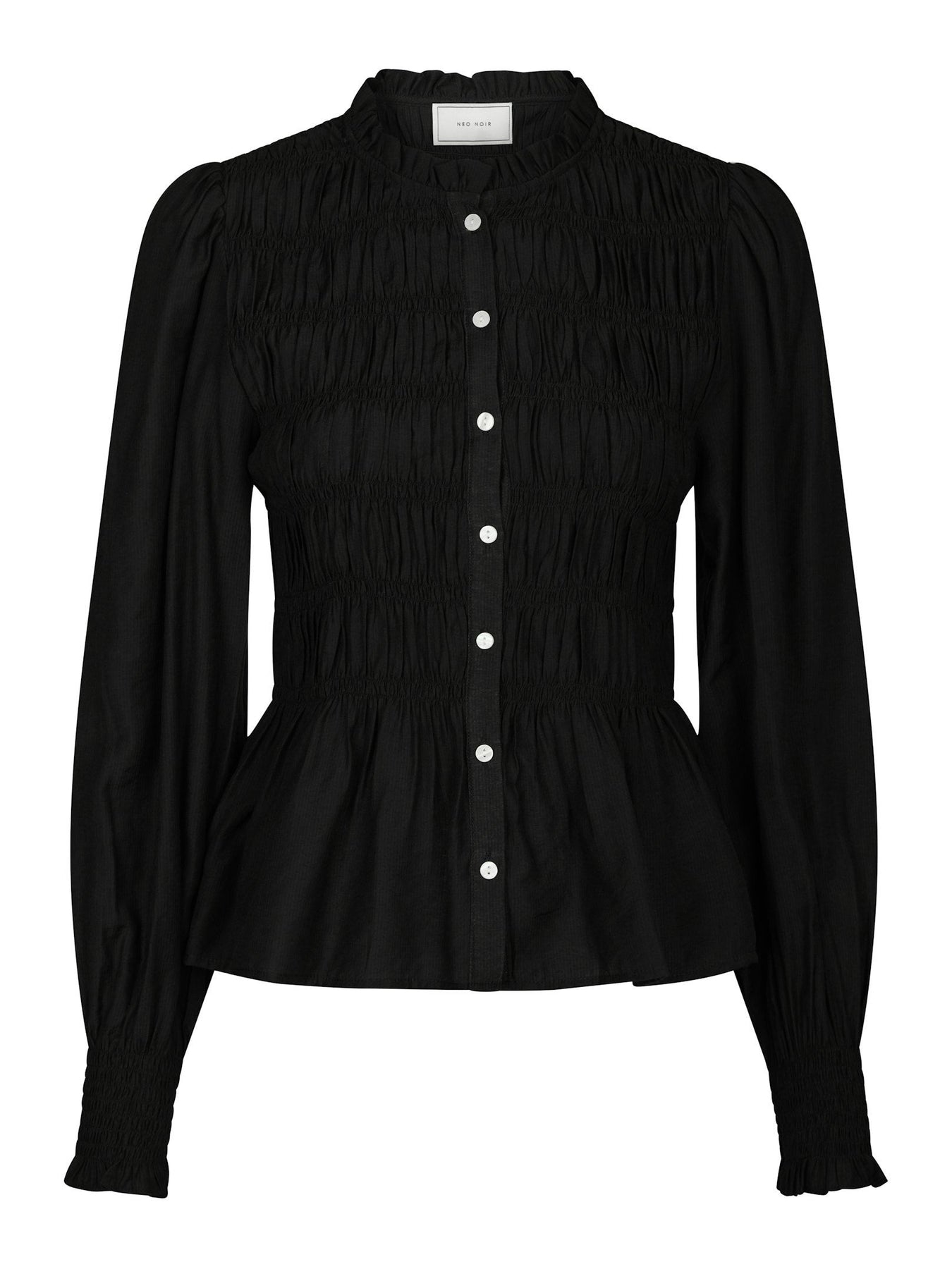 Mocca Smock Blouse - Black