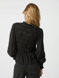 Mocca Smock Blouse - Black