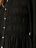 Mocca Smock Blouse - Black