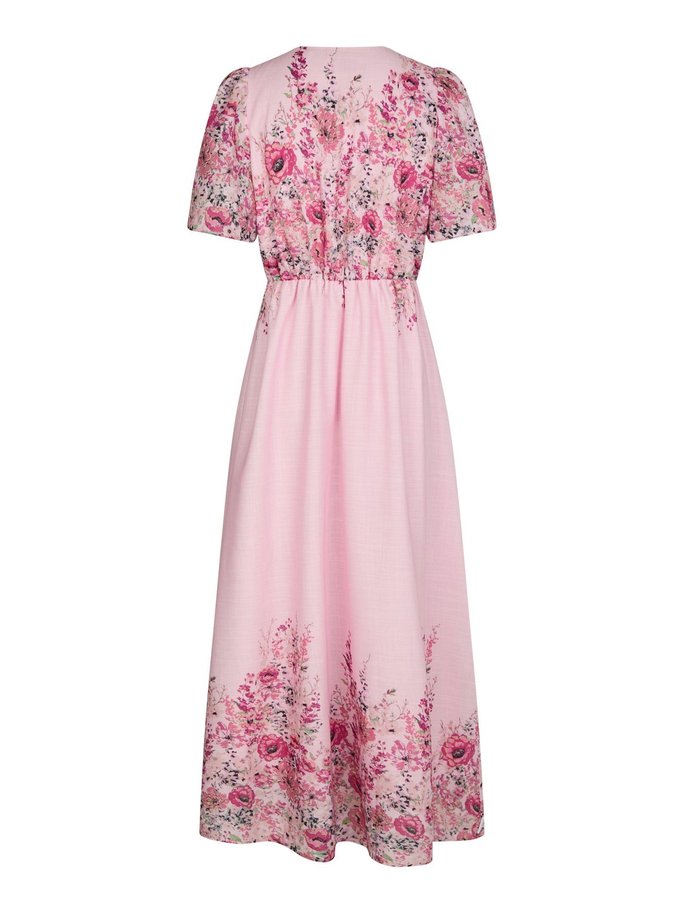 Serna Flower Print Dress - Ljusrosa