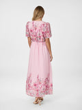 Serna Flower Print Dress - Ljusrosa