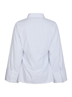 Caroli Slim Stripe Shirt - White