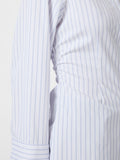 Caroli Slim Stripe Shirt - Vit