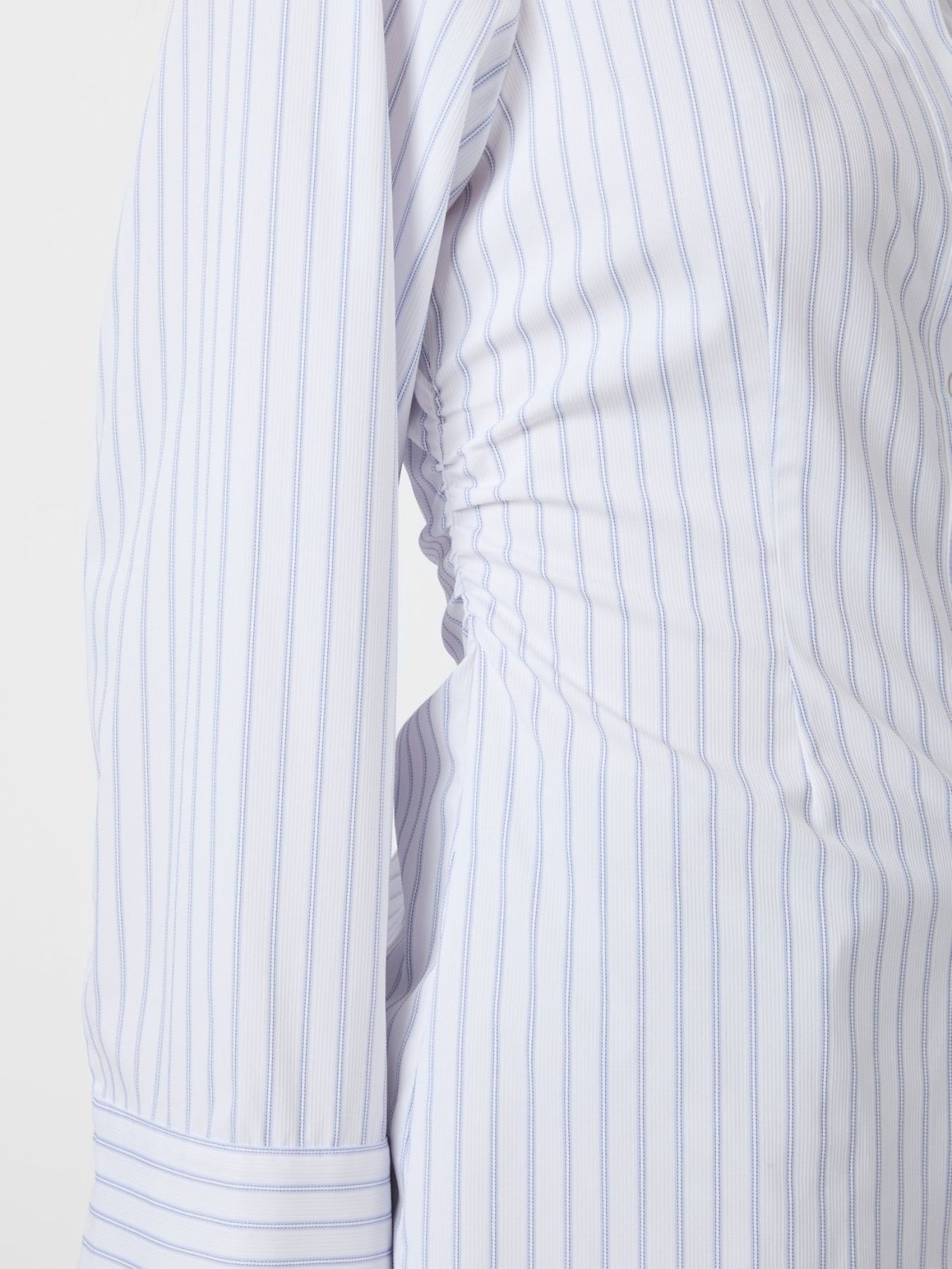 Caroli Slim Stripe Shirt - Vit