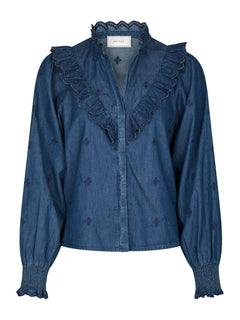 Degas Denim Blouse - Blue