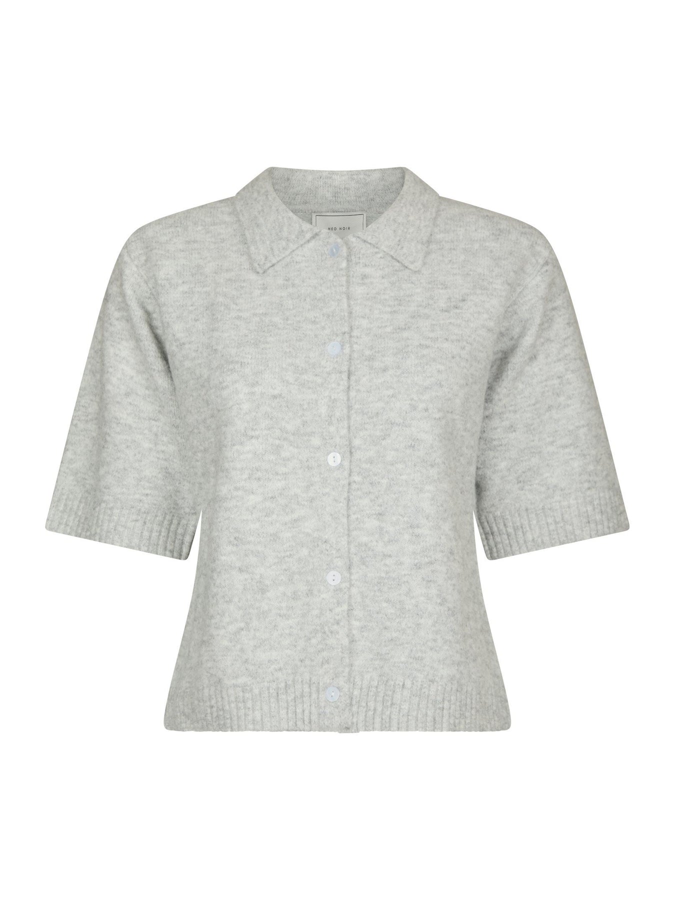 Cunna Knit Blouse - Light Grey Melange