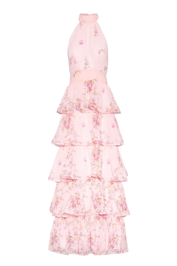 Angeline Maxiklänning - Blush Bloom