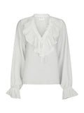 Aminea Ruffle Blouse - White