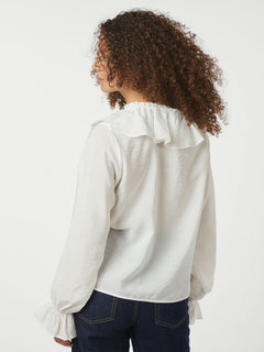 Aminea Ruffle Blouse - White