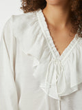 Aminea Ruffle Blouse - White