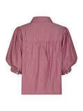 Etta Soft Stripe Stone Shirt - Dark Rose