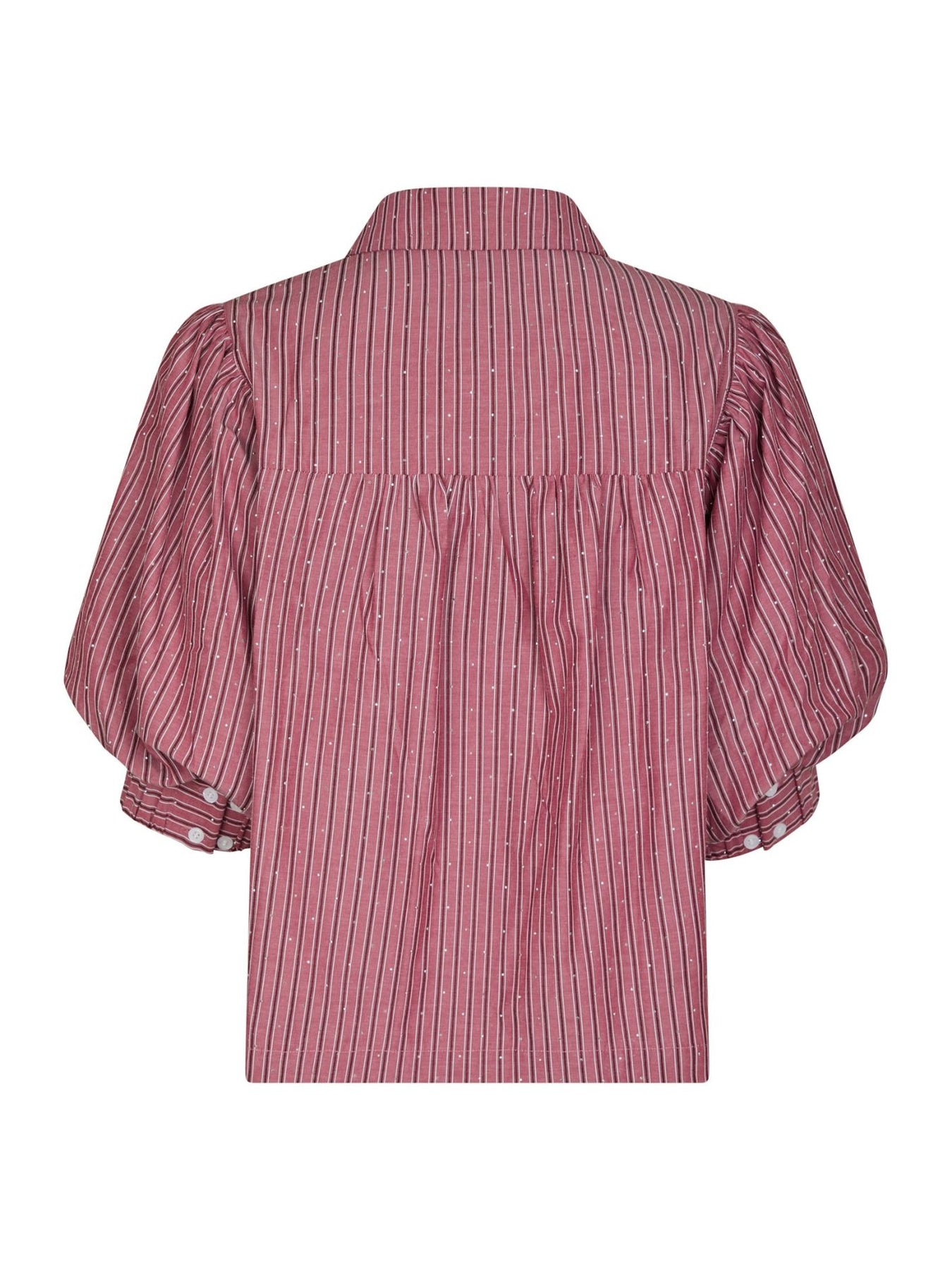 Etta Soft Stripe Stone Shirt - Dark Rose