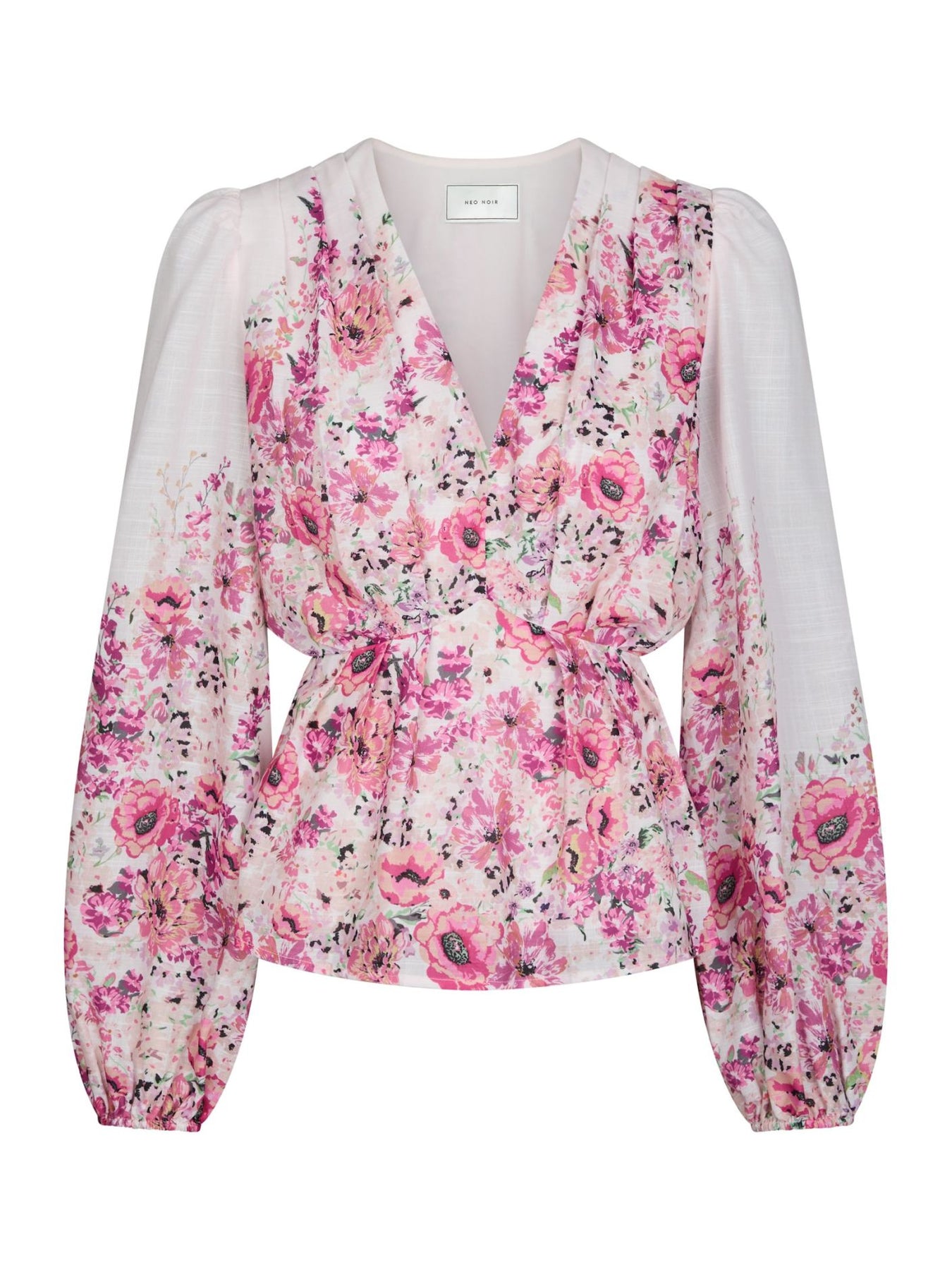 Fie Flower Print Blouse - Rose