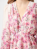 Fie Flower Print Blouse - Rose